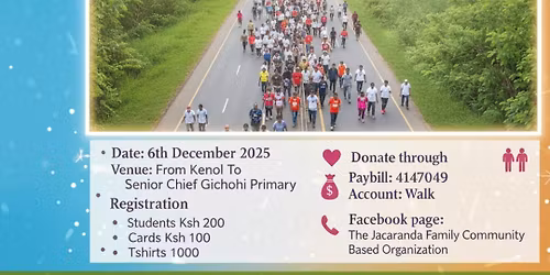 The Jacaranda Family cbo Charity Walk