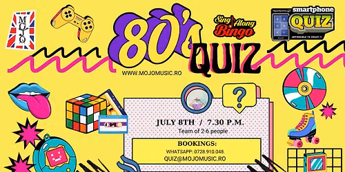Speed Quiz and Sing-Along Bingo - 1980's Special!