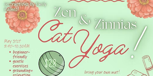 Zen & Zinnias: Cat Yoga