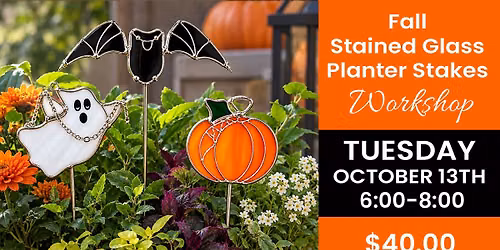 Beginner Fall Stained Glass Floral Stakes