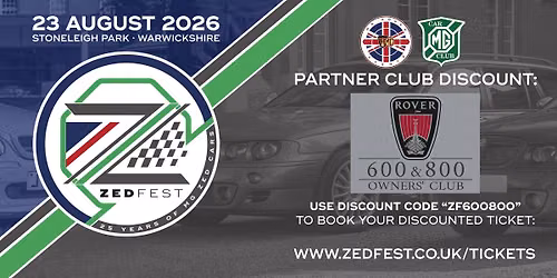 Rover 600 & 800 Owners' Club Stand at ZEDFEST