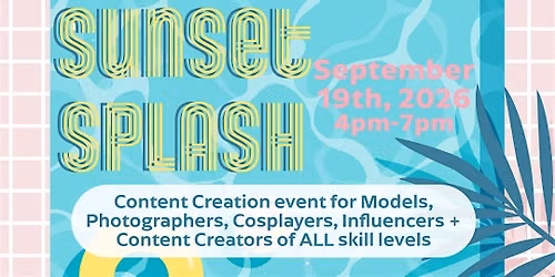 Sunset Splash - A Poolside Sunset + Golden Hour Content Creation Event