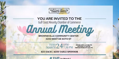 Annual Meeting of the Gulf Coast Minority Chamber of Commerce