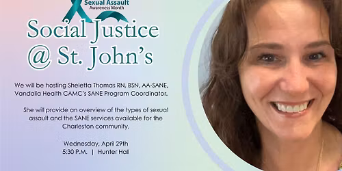 Social Justice @ St. John's: Sexual Assault Awareness Month
