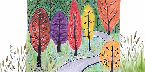 Walking in the Forest \u2013 Kids Pencil Drawing Class