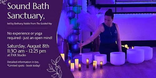 Sound Bath Sanctuary at FXR Studio