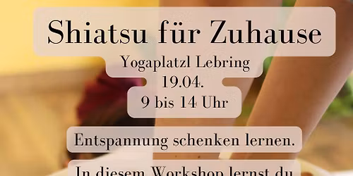 Shiatsu f\u00fcr ZUHAUSE