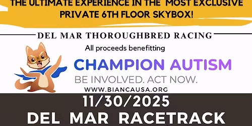 5th Annual Champion Autism Day at the Races