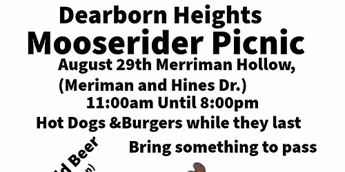 Annual Moose Rider Picnic -Dearborn Heights