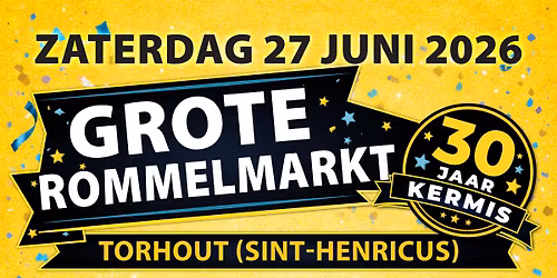 Rommelmarkt Sint-Henricus \u2013 Torhout \ud83c\udf89