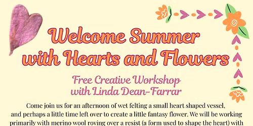 Welcome Summer with Hearts and Flowers