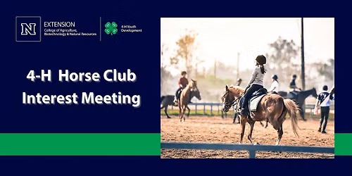 4-H Horse Interest Club Meeting