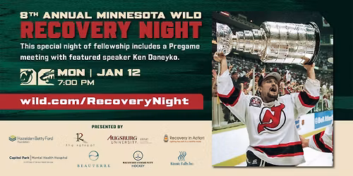 8th Annual Minnesota Wild Recovery Night