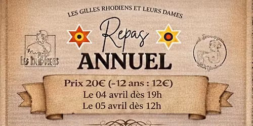 Repas Annuel des Gilles Rhodiens et Leurs Dames 