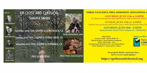 Paula Fehrenbach, cello and Brian Head, classical guitar