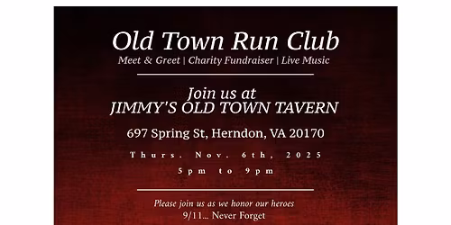 Jimmy\u2019s Old Town Tavern Guest Bartending Event to Support OLD TOWN RUN CLUB JINGLE BELL 5K!