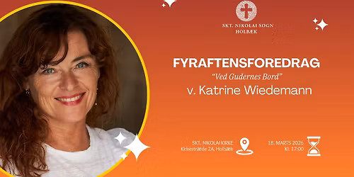 Fyraftensforedrag: "Ved Gudernes Bord" v. instrukt\u00f8r Katrine Wiedemann