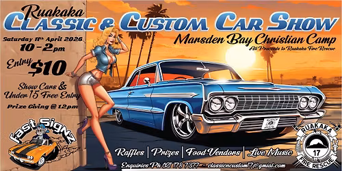 Ruakaka Classic And Custom Car Show 