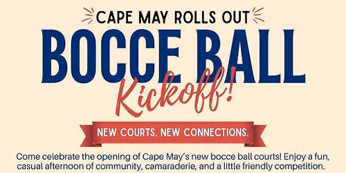 Bocce Ball Kickoff