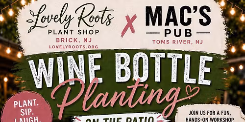 Wine Bottle Planting Presented by Lovely Roots Plant Shop