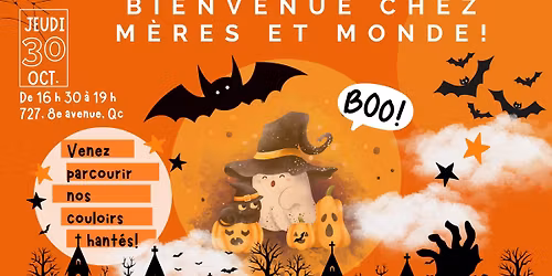 \ud83c\udf83\ud83d\udc7b Viens c\u00e9l\u00e9brer l\u2019Halloween chez M\u00e8res et Monde ! \ud83d\udd78\ufe0f\ud83c\udf6c