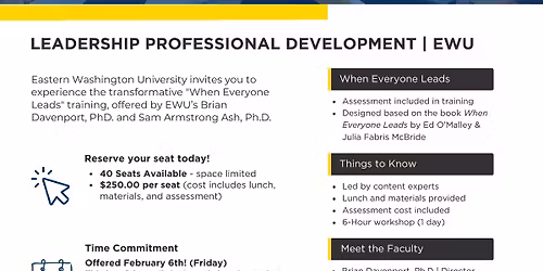 EWU Leadership Workshop: When Everyone Leads