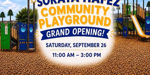 Soraya Hafez Community Playground GRAND OPENING 