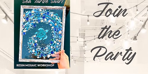 Sea Turtle Swirl Resin Mosaic Workshop 