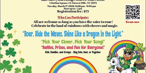 St Patricks Day Hats & Harmonies-Karaoke Night + Stretch Arm Raffle