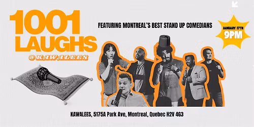 1001 Laughs - Montreal Stand Up Comedy Night