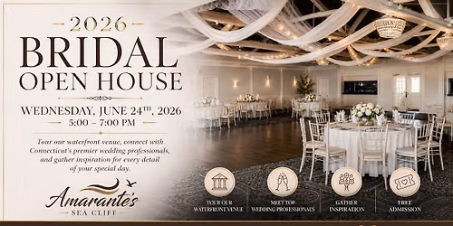 2026 Bridal Open House | Amarante's Sea Cliff
