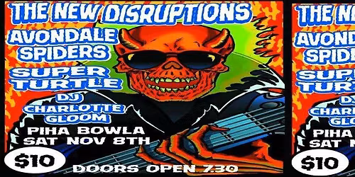 The New Disruptions, Avondale Spiders, Superturtle & DJ Charlotte Gloom