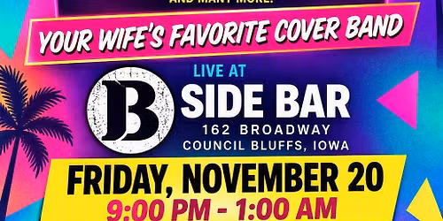 90's Dance Party at B Side Bar - Nov 20th w/ The Belldings!