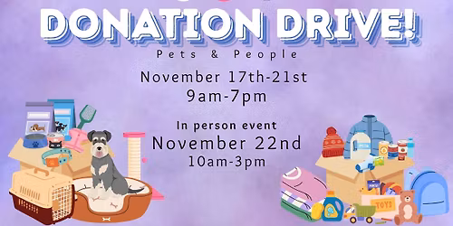 Donation Drive with Alaska Feed, & The Door