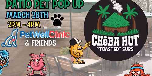 Patio Pet Pop Up at Cheba Hut