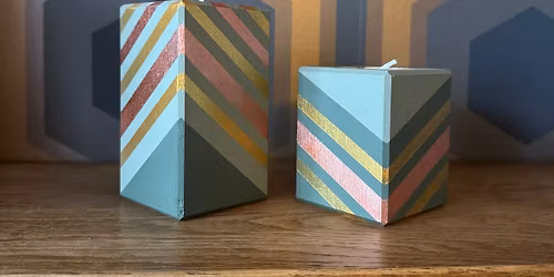 Geometric Painted Tealights With Artist Pinkyswifts