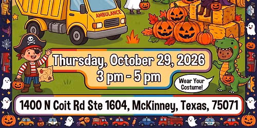 Touch-A-Truck: Halloween Special at Kidsville Pediatrics McKinney