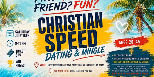 June Christian Speed Dating & Mingle Event