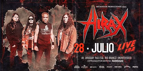 Hirax en Uruguay - 28\/7