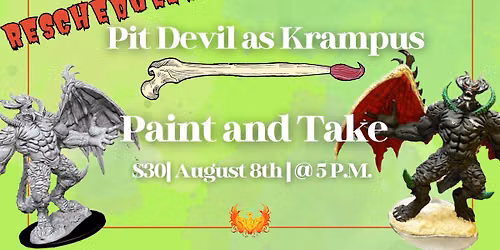 Paint & Take: Pit Devil as Krampus
