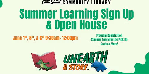 Summer Learning Sign Up & Open House- SVCL