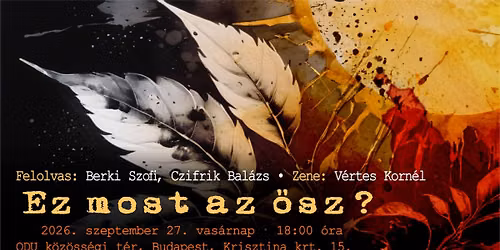Ez most az \u0151sz?  \/ Felolvas Berki Szofi & Czifrik Bal\u00e1zs -  Zen\u00e9l: V\u00e9rtes Korn\u00e9l \/