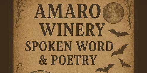 Spoken Word Poetry Night @ Amaro Winery & Taproom