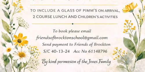 Friends of Brockton School Spring Lunch 
