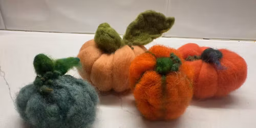 Masterpiece in Progress: Needle Felted Pumpkins