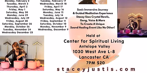 Sound Bath Meditation - Connecting to the Full Moon with Stacey Justis
