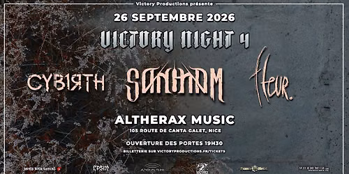 VICTORY NIGHT 4 : SANGHAM | CYB1RTH | FLEUR (NICE - 06)