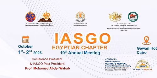 IASGO 2026 - Egyptian Chapter - 10th Annual Meeting 