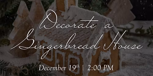 Gingerbread House Decorating
