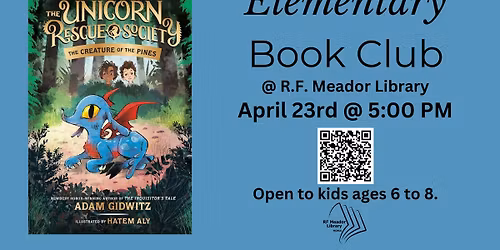 Elementary Book Club- The Unicorn Rescue Society